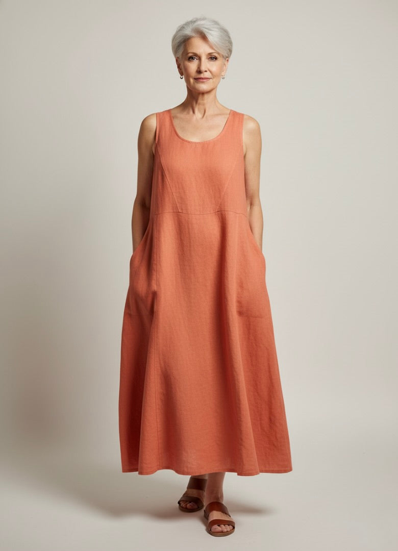 Arden Linen Dress Relaxed Fit Spring Style