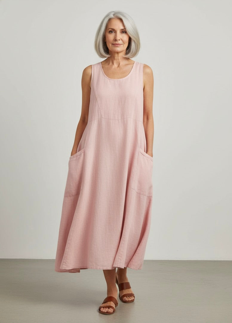 Arden Linen Dress Relaxed Fit Spring Style