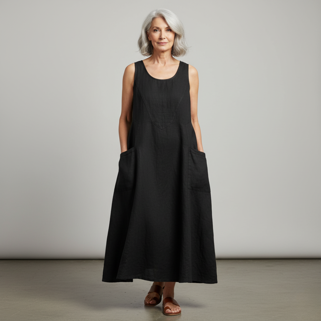 Arden Linen Dress Relaxed Fit Spring Style