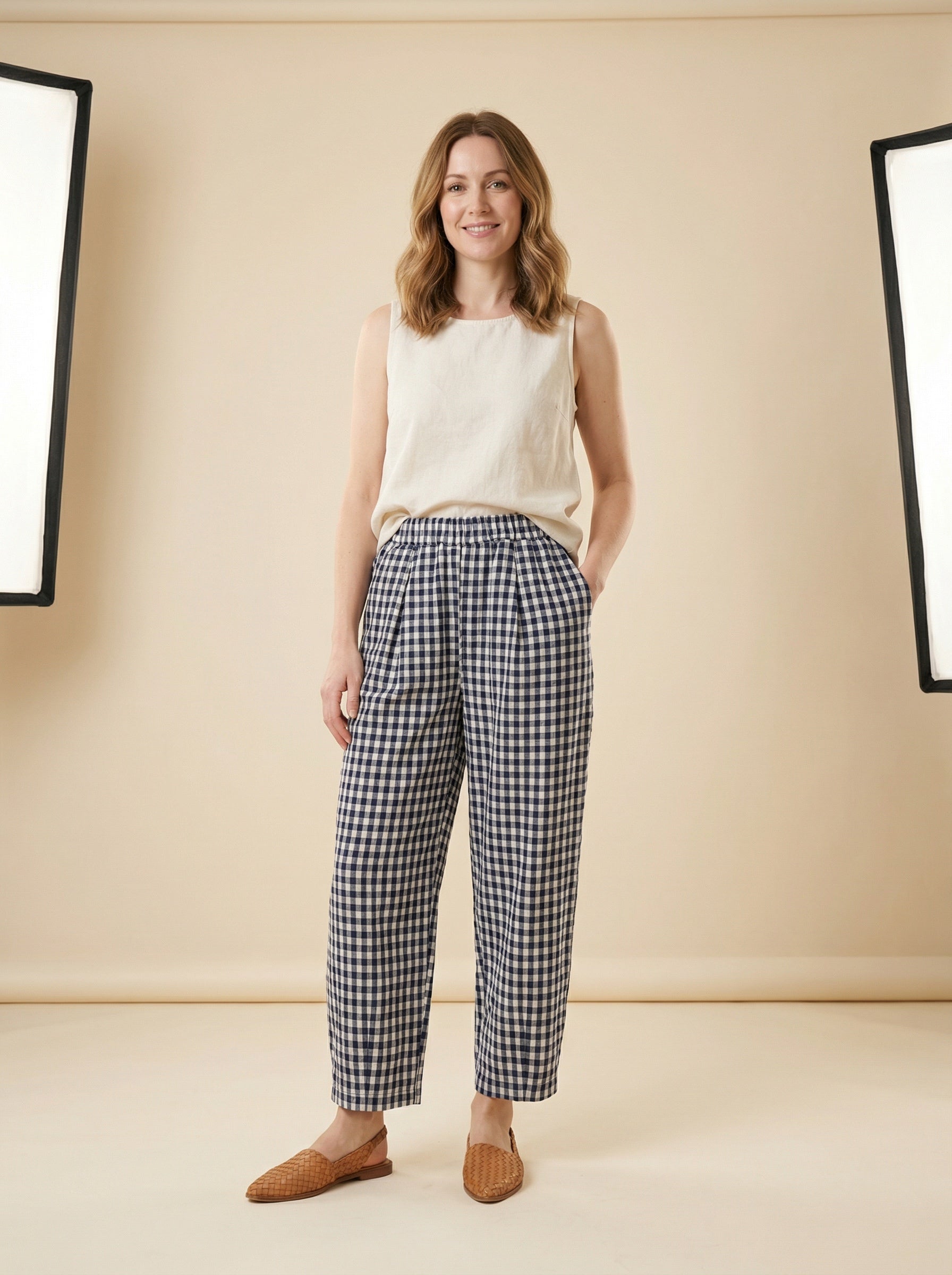 Spring Gingham Pants