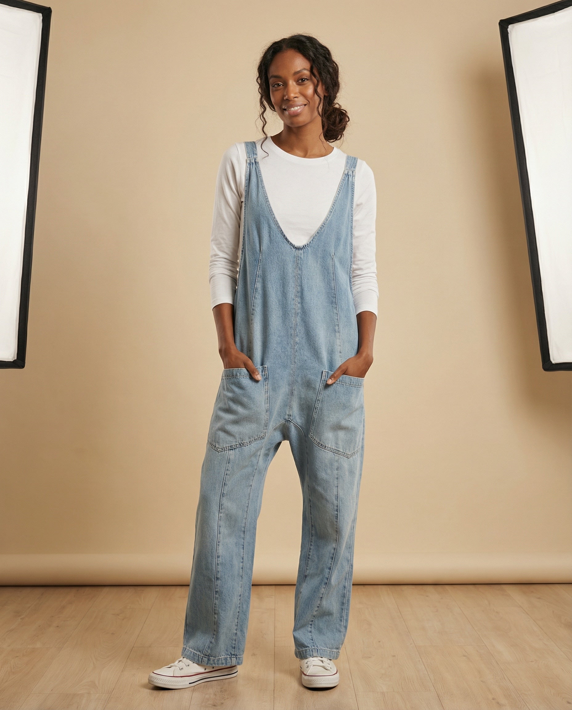 Olly Effortless Denim Jumpsuit