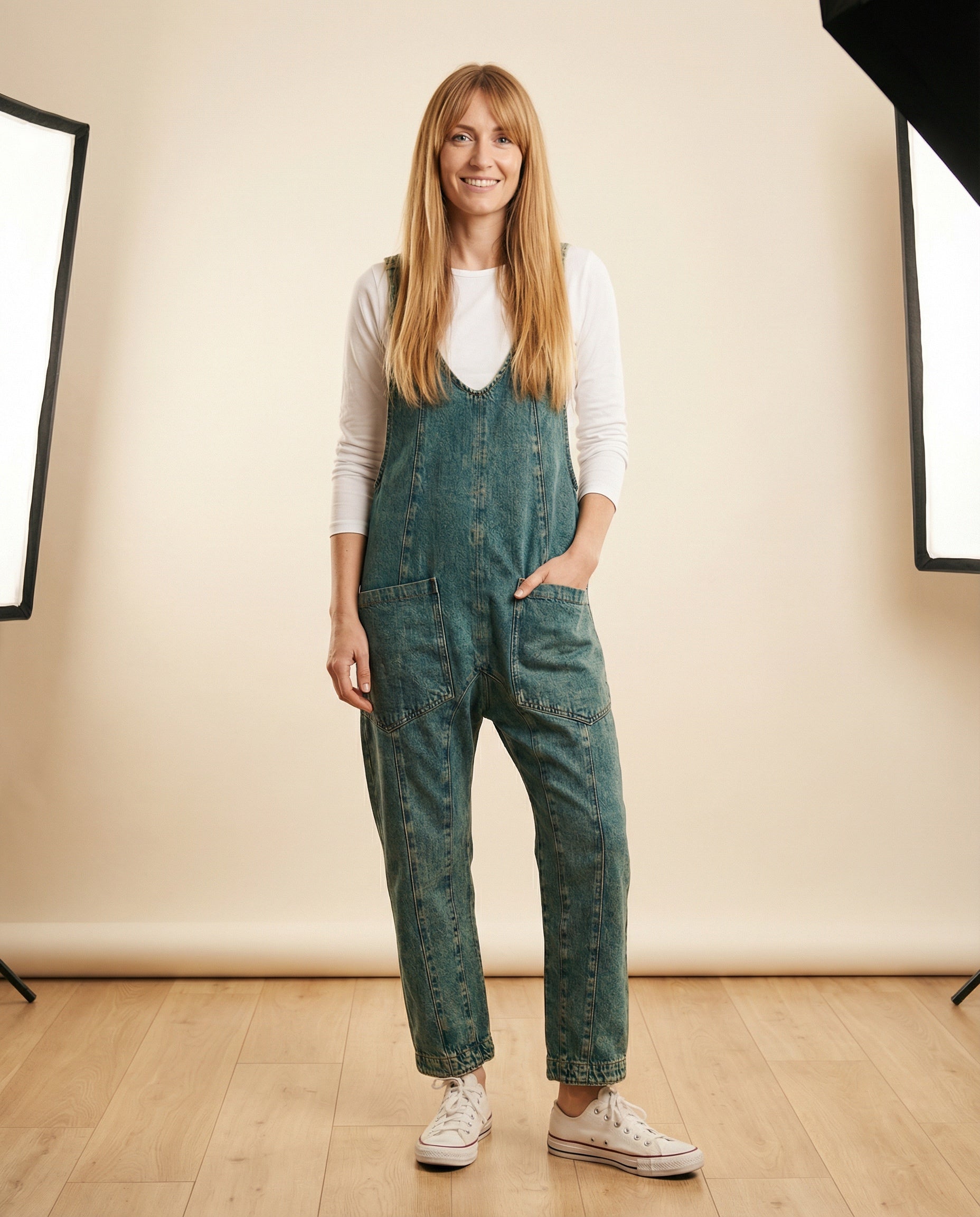 Olly Effortless Denim Jumpsuit