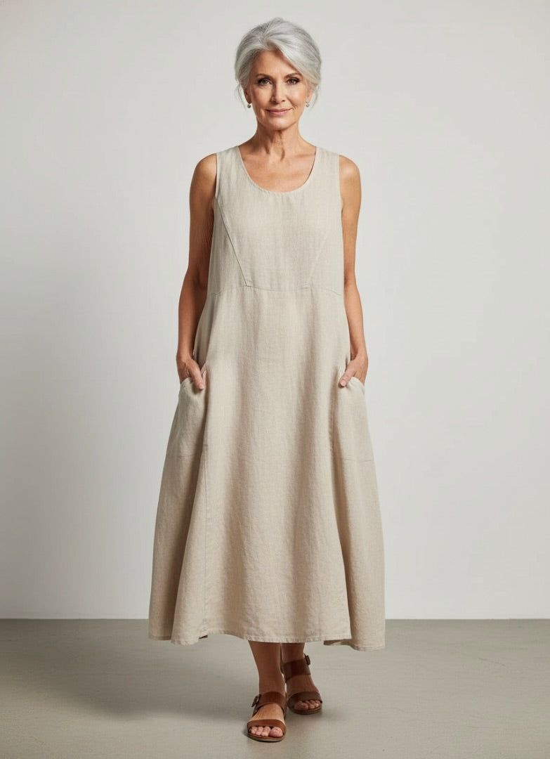 Arden Linen Dress Relaxed Fit Spring Style