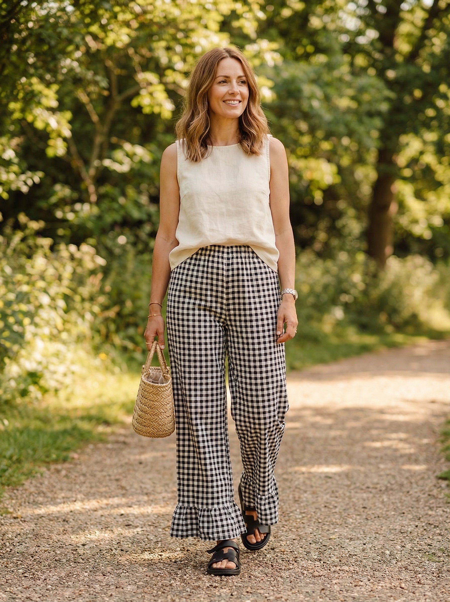 Montreal Ruffle Hem Pants