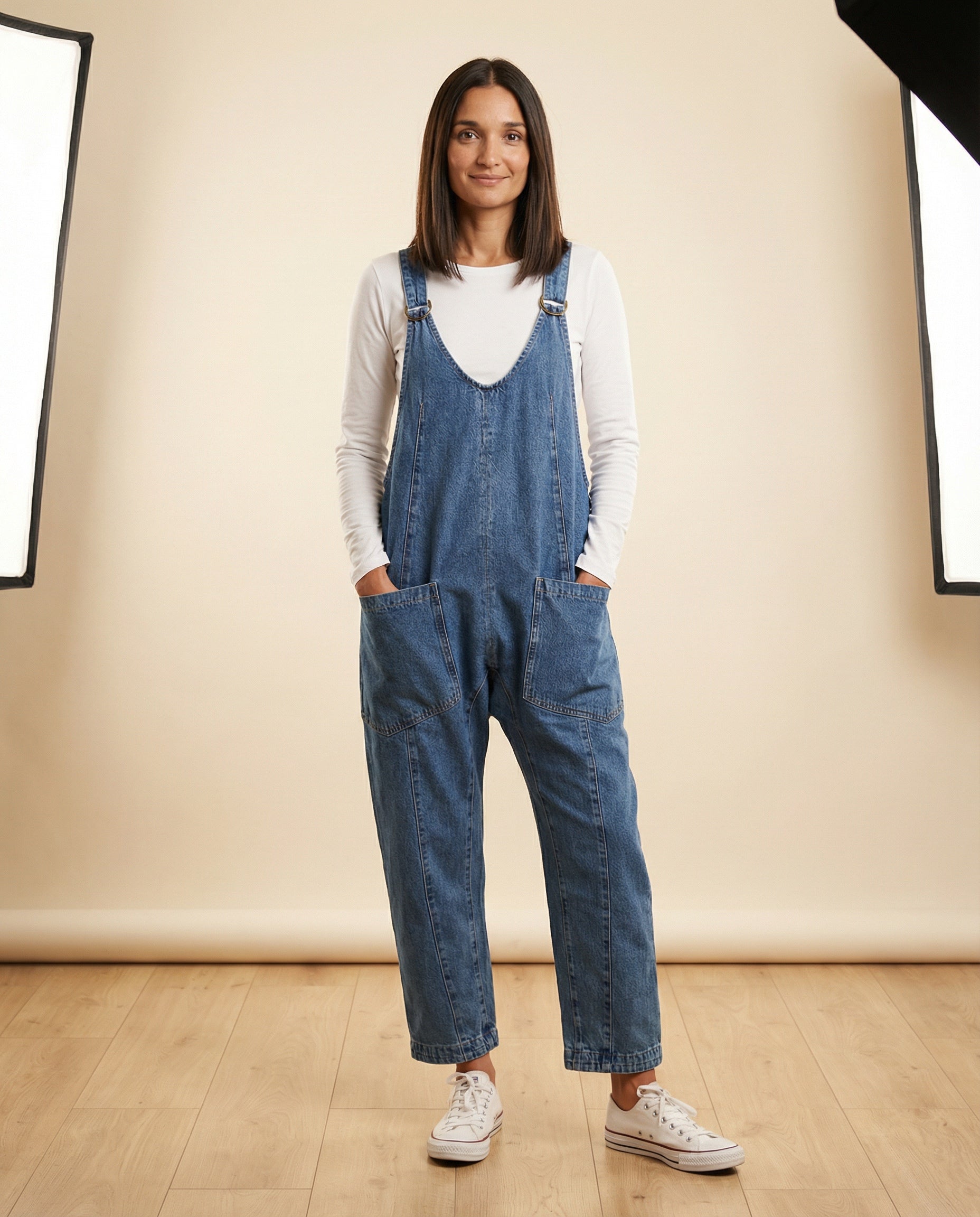 Olly Effortless Denim Jumpsuit