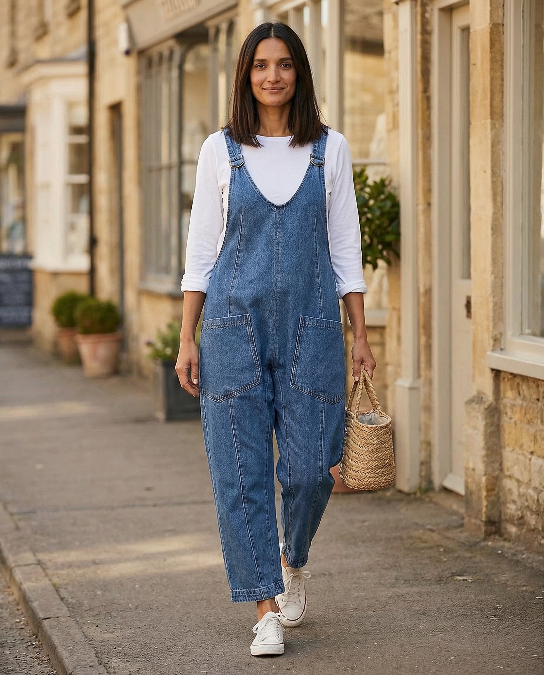 Olly Effortless Denim Jumpsuit