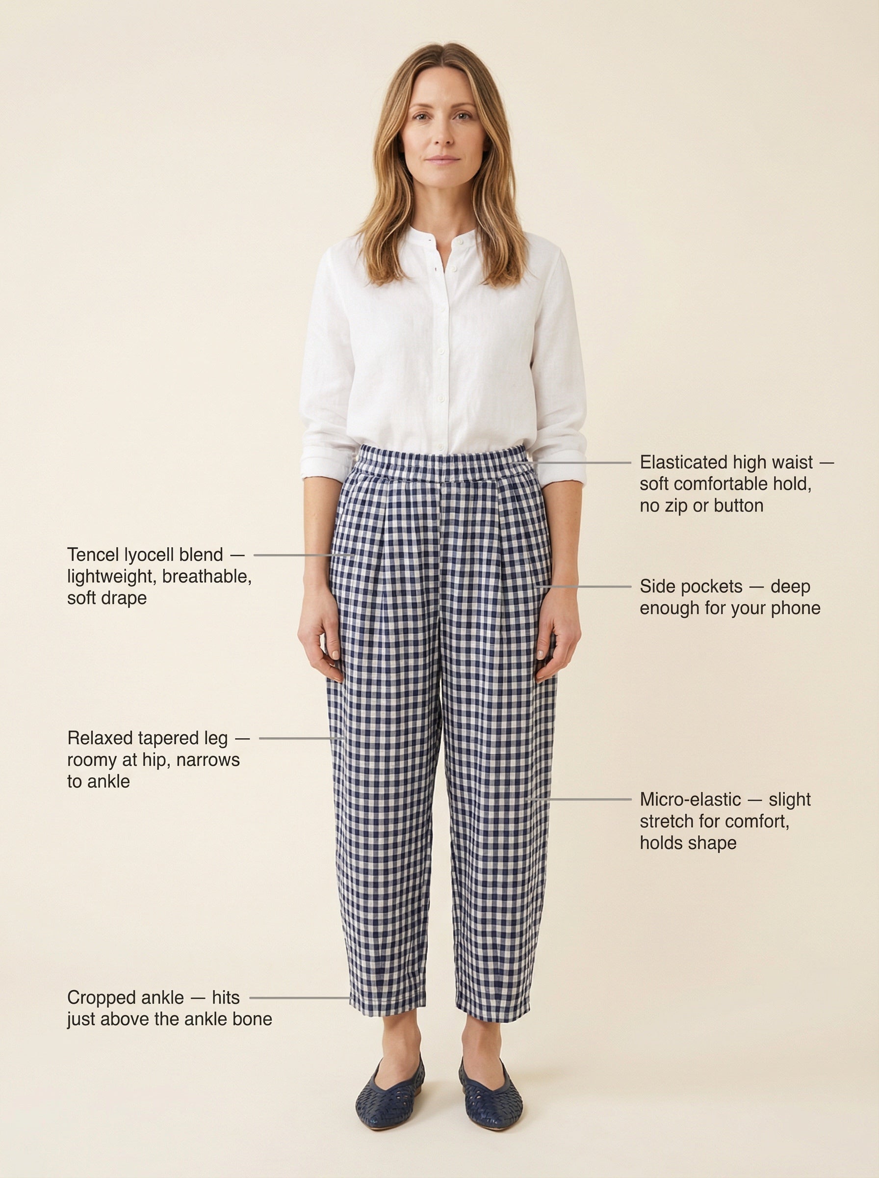 Spring Gingham Pants